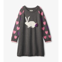 Hatley Bunny Hearts Sweater Dress